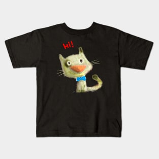 Friendly cat. Kids T-Shirt